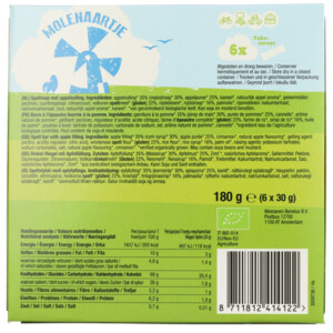 10x Molenaartje Fruit Appel Eko - 42.36 euro