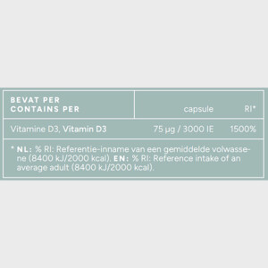Mattisson Vitamine D3 75 Mcg 3000Ie - 17.05 euro