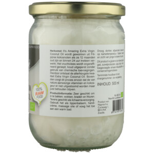 It's Amazing Biologische Kokosolie Extra Virgin - 10.25 euro
