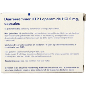Healthypharm Diareeremmer 2 mg HTP Loperamide HCl 2 mg - 3.59 euro