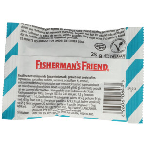 24x Fishermansfriend Zak Spearmint Suikervrij - 34.38 euro