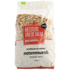 3x De halm Muesli Noten Eko - 15.26 euro