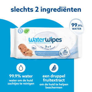 2x WaterWipes Baby Billendoekjes - 74.4 euro