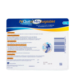 Niquitin Mini 4 mg Zuigtablet - 24.49 euro