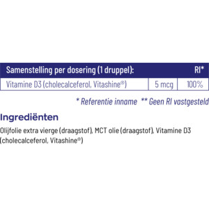 Vitakruid Vitamine D3 druppels Vegan - 16.89 euro