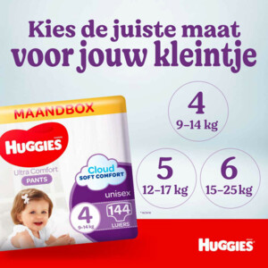Huggies Ultra Comfort Luierbroekjes Maat 6 (15-25 kg) - 50.49 euro