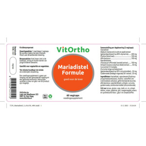 2x Vitortho Mariadistel Formule - 29.81 euro