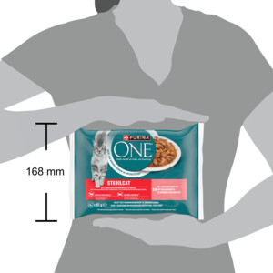 12x Purina ONE Kattenvoer Nat Sterilcat Adult Zalm 4 x 85 gr