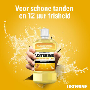3x Listerine Mondwater Fresh Ginger & Lime - 18.14 euro