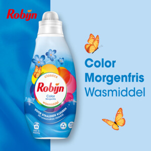Robijn Klein & Krachtig Wasmiddel Morgenfris Color 19 Wasbeurten - 4.95 euro
