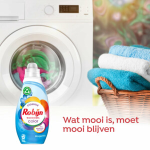 8x Robijn Klein & Krachtig Wasmiddel Morgenfris Color 19 Wasbeurten - 30.87 euro