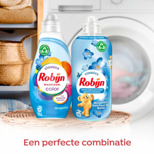 8x Robijn Klein & Krachtig Wasmiddel Morgenfris Color 19 Wasbeurten - 30.87 euro