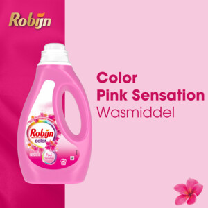 4x Robijn Vloeibaar Wasmiddel Color Pink Sensation 20 Wasbeurten - 26.06 euro