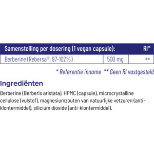 2x Vitakruid Berberine 500 Rebersa - 48.95 euro