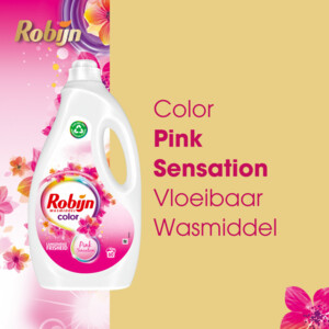 3x Robijn Vloeibaar Wasmiddel Color Pink Sensation 60 Wasbeurten - 40.35 euro