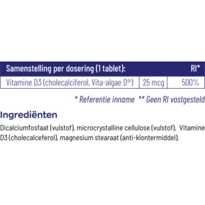 Vitakruid Vitamine D3 25  mcg Vegan - 16.09 euro