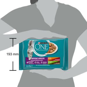 Purina ONE Pouch Adult Difficult Appitite Kip 4 x 85 gr