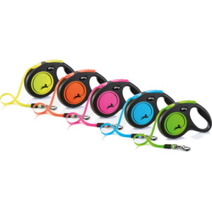 Flexi Rollijn New Neon Tape 5 mtr tot 15 kg Roze 