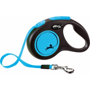 Flexi Rollijn New Neon Tape 5 mtr tot 15 kg Blauw 