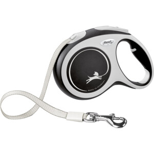 Flexi Rollijn New Comfort Tape 5 mtr tot 60 kg Zwart 