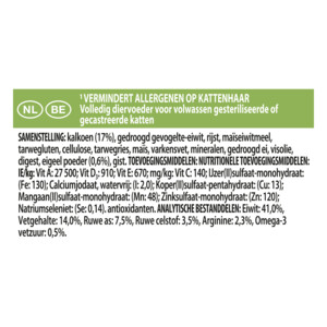 Pro Plan LiveClear Sterilised Adult Kalkoen 1,4 kg