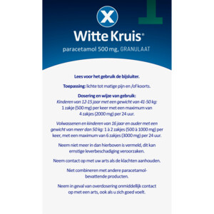 Witte Kruis Paracetamol Granulaat - 4.49 euro
