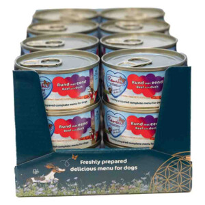 24x Renske Vers Gestoomd Complete Menu Hondenvoer Nat Rund - Eend