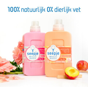 Seepje Wasverzachter Pioenroos en Cederhout 30 Wasbeurten - 4.49 euro