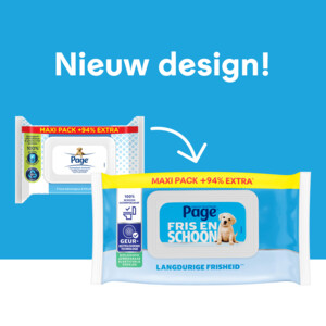 6x Page Vochtig Toiletpapier Fris en Schoon Maxi - 22.58 euro