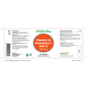 Vitortho Vitamine K2 Menachinon 7 - 18.19 euro