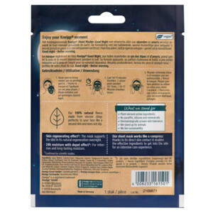 Kneipp Sheet Mask Gezichtsmasker Good Night - 3.47 euro