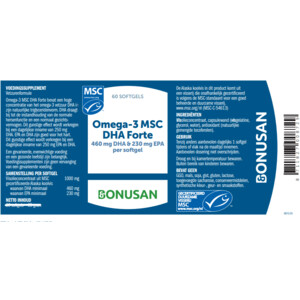 Bonusan Omega 3 MSC DHA Forte - 18.89 euro