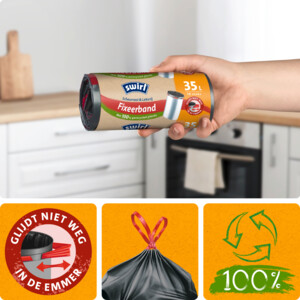Swirl Pedaalemmerzakken met Fixeerband 35 liter - 3.65 euro
