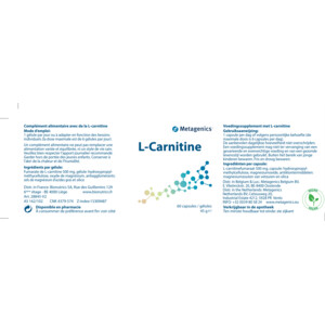 2x Metagenics L Carnitine - 64.58 euro
