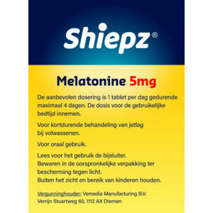 Shiepz Melatonine 5 mg - 6.99 euro
