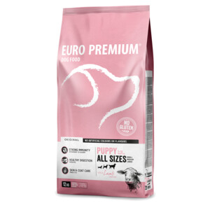 Euro-Premium Puppy Lam - Rijst 12 kg