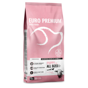 Euro-Premium Puppy Lam - Rijst 12 kg