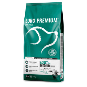 Euro-Premium Adult Medium Lam - Rijst 12 kg