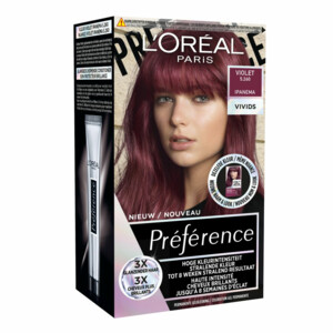 3x L'Oréal Preference Vivids Permanente Haarkleuring 5.260 Violet - 40.93 euro