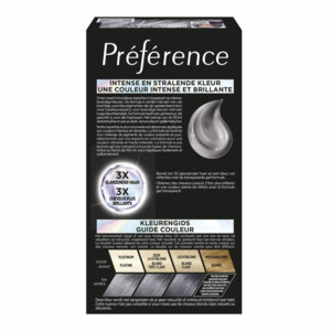 3x L'Oréal Preference Vivids Permanente Haarkleuring 9.112 Smokey Grey - 44.76 euro