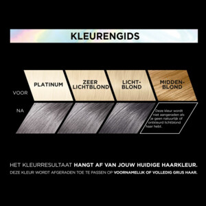 3x L'Oréal Preference Vivids Permanente Haarkleuring 9.112 Smokey Grey - 44.76 euro
