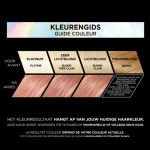 3x L'Oréal Preference Vivids Permanente Haarkleuring 9.213 Rose Gold - 40.48 euro