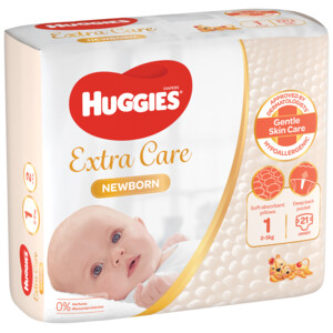 4x Huggies Ultra Comfort Luiers Maat 1 (2 - 5 kg) - 14.68 euro