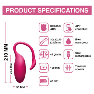 Magic Motion Flamingo Vibrerende Bullet App Bedienbare App Bedienbare - 52.49 euro