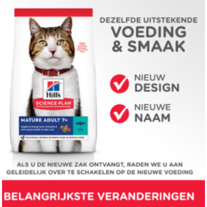 Hill's Science Plan Kattenvoer Droog Mature Adult Tonijn 1,5 kg