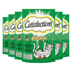 6x Catisfactions Kattensnack Kattenkruid