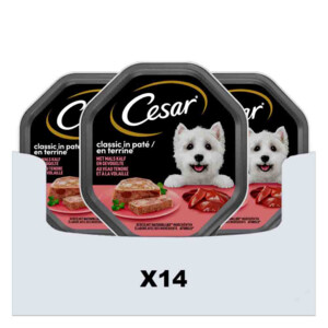 14x Cesar Classic Paté Kalf - Gevogelte