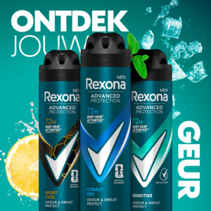 6x Rexona Men Deodorant Spray Advanced Protection Cobalt Dry - 15.1 euro