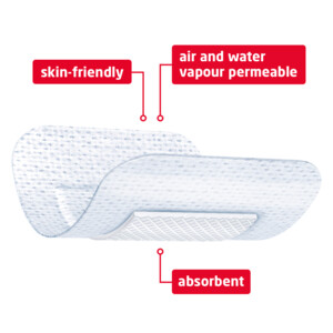 2x Leukoplast Leukomed® Eilandpleister 5 cm x 7,2 cm - 5.98 euro