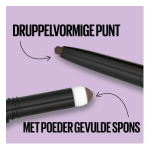Maybelline Brow Satin Duo Wenkbrauwpotlood en Poeder 00 Light Blonde - 11.09 euro